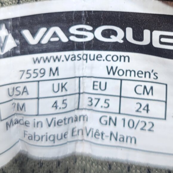 Vasque 7559 Torre AT GTX Women’s Size 7M Goretex Sage Green Leather Hiking Boots - Picture 10 of 10